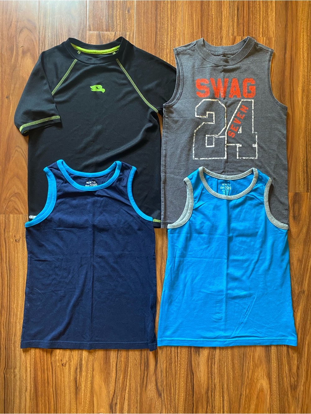 Boys 7/8 8 summer tank tops shirt lot